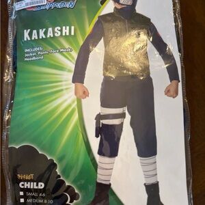 Spirit Kakashi Kids Costume - Navy and Black